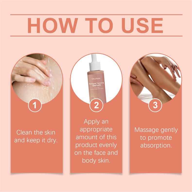 Serum de bronzage sans soleil à base de plantes