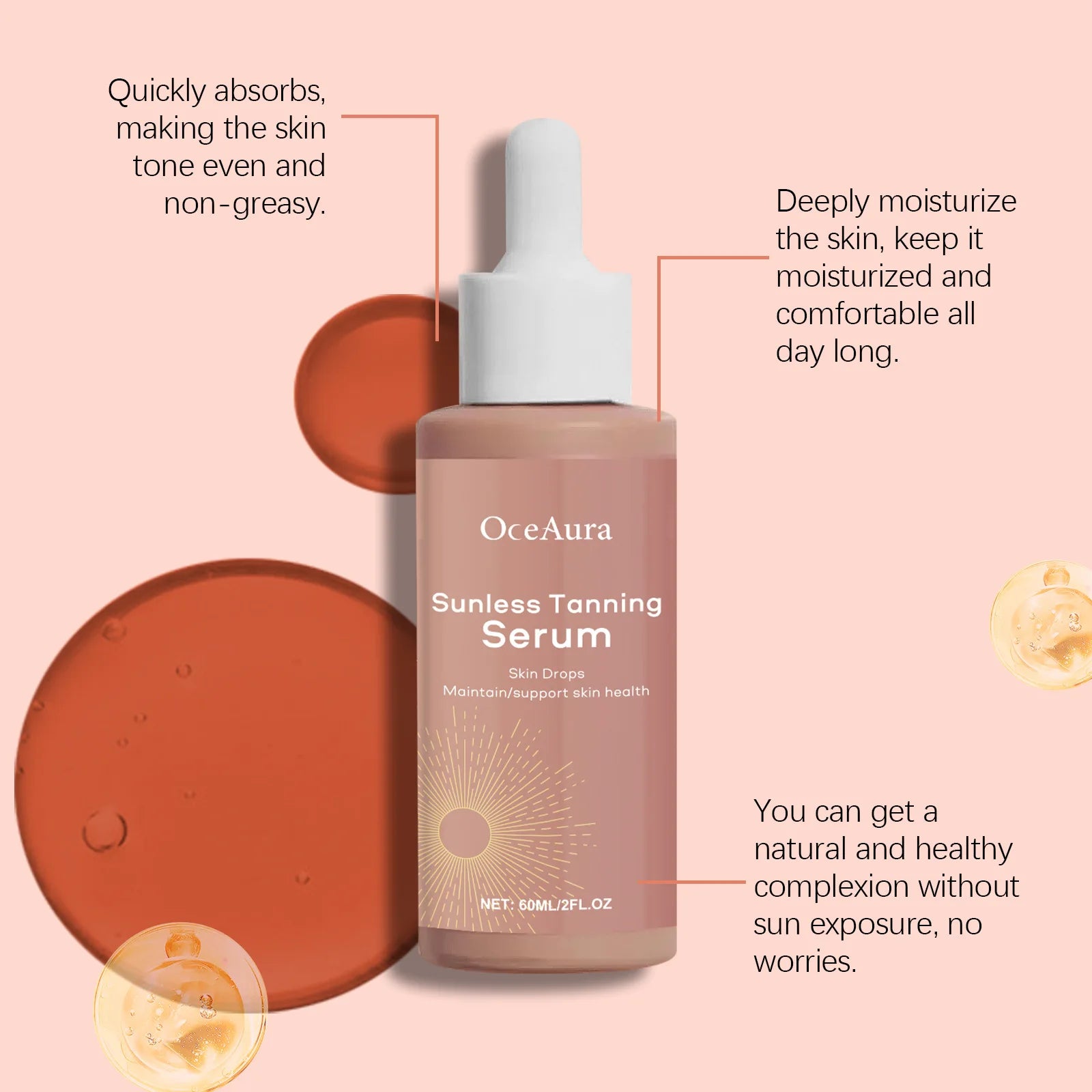 Serum de bronzage sans soleil à base de plantes