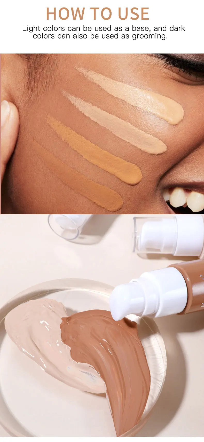 Fond de teint liquide Résistant à l’huile imperméable longue durée